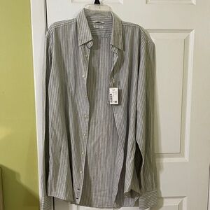 Suitsupply Gray Striped Cotton Shirt